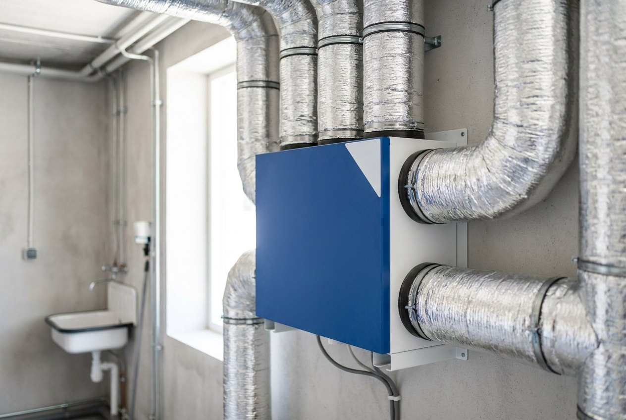 WTW warmteterugwinning unit installatie